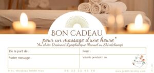 Carte cadeau 1 massage corps