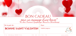 Box Carte cadeau saint valentin 1 massage Judith Biolley Naturopathe