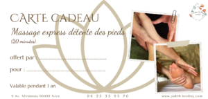 Carte cadeau 1 massage pieds